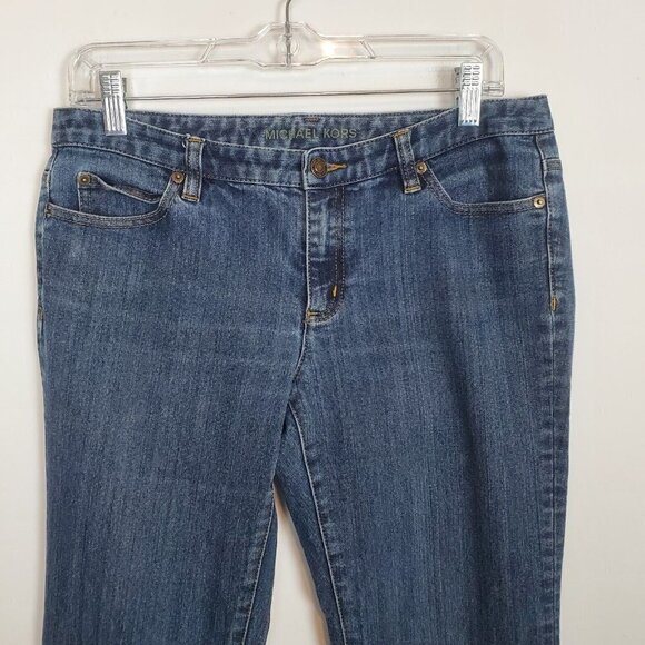 Michael Kors Flare Jeans‎ Womens 8 Stretch Denim Lowrise Cotton blend - Picture 10 of 14